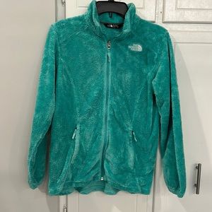 Mint green extra large youth north face jacket fleece